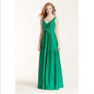 David’s Bridal Green Long Dress Size 12/14